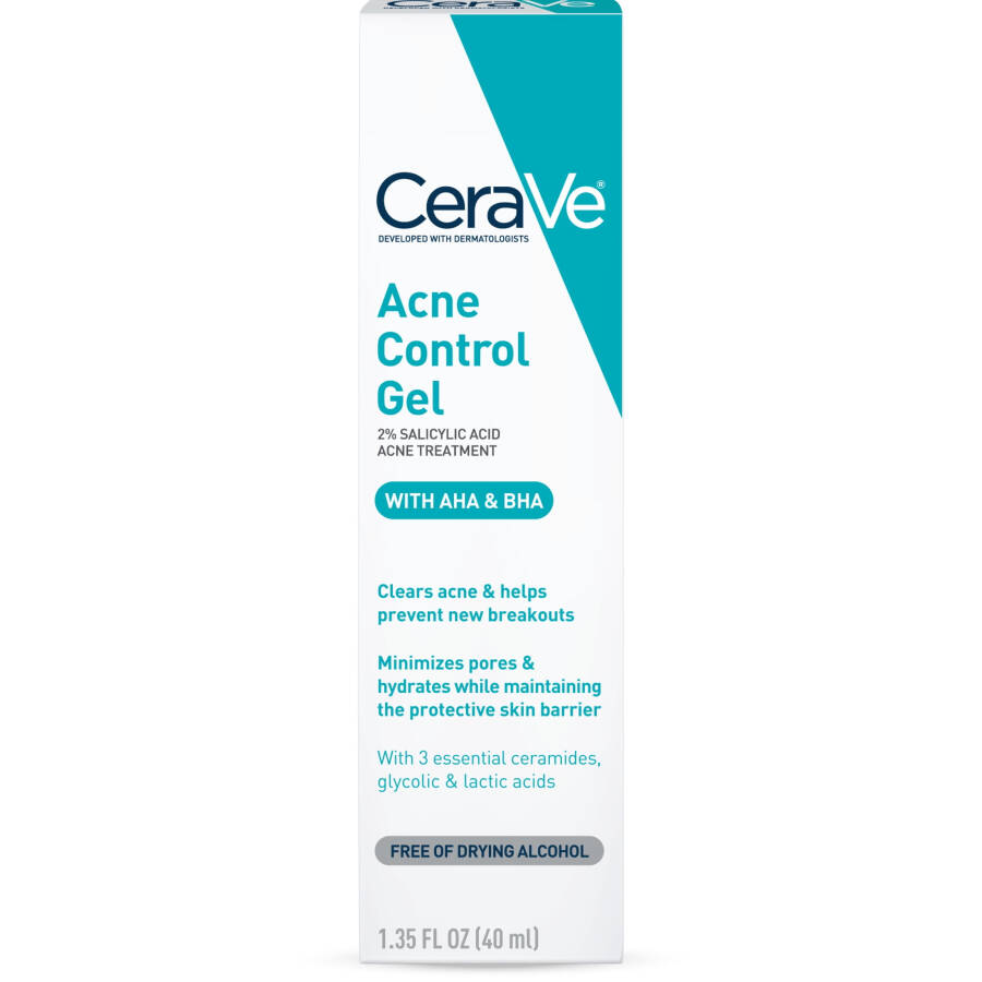 CeraVe Salisilik Asit Sivilce Kontrolü Jel Tedavisi, Yüz İçin Sivilce Tedavisi, 1.35 fl oz. - 11