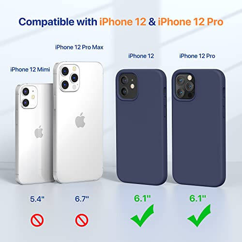 Чехол Miracase для iPhone 12/12 Pro, силиконовый гель, полная защита - 2