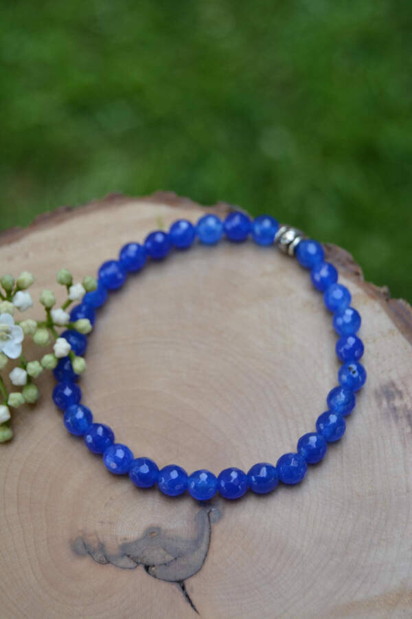 Ceyt Blue Natural Stone Unisex Bracelet - 1