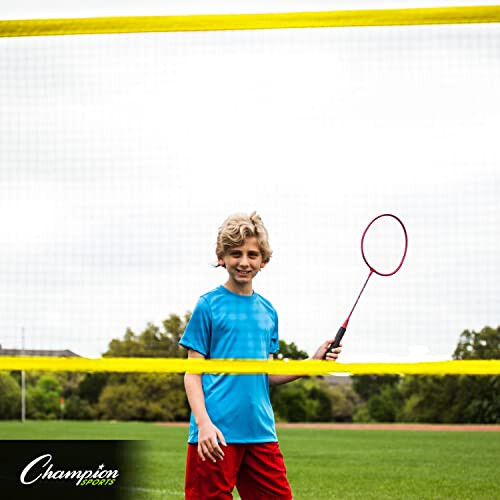 Champion Sports Adjustable Sport Net: Portable Sport Game Net for Volleyball, Tennis, Pickleball, and Badminton - Multiple Widths - 5