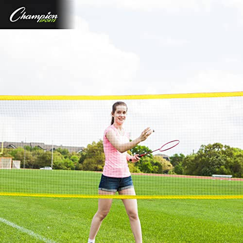 Champion Sports Adjustable Sport Net: Portable Sport Game Net for Volleyball, Tennis, Pickleball, and Badminton - Multiple Widths - 6