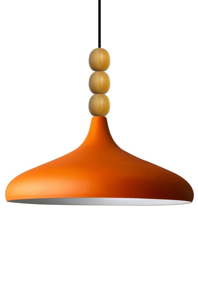 Champion Wooden Beaded Single Pendant Light for Living Room Kitchen Boutique - 14