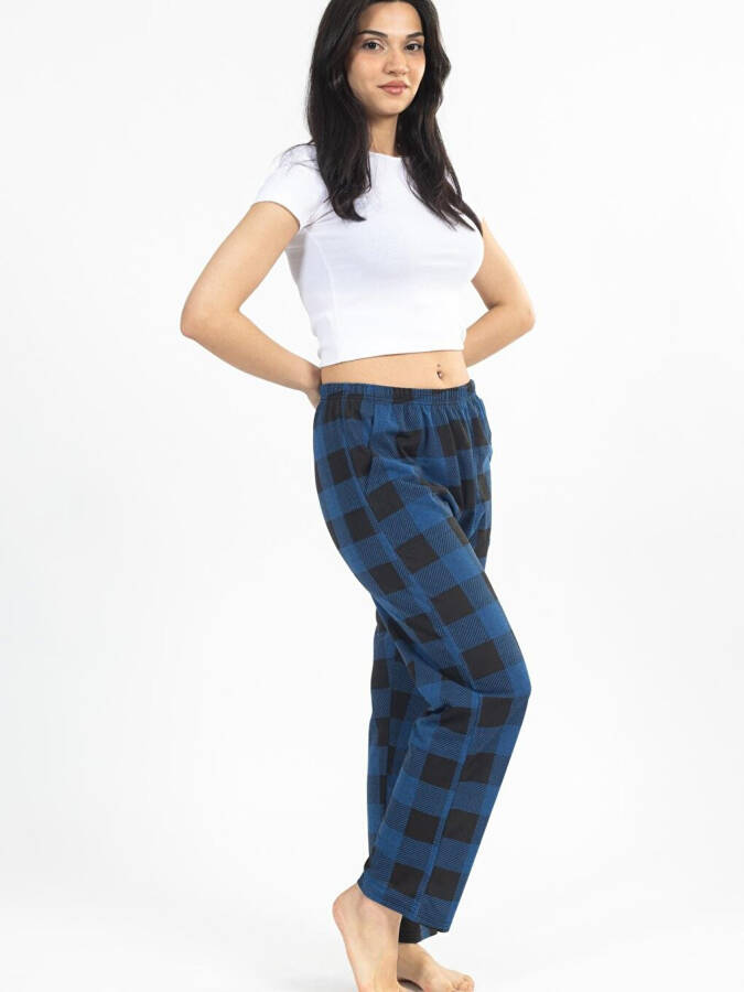 Checked Plaid Women's Sweatpants - 2