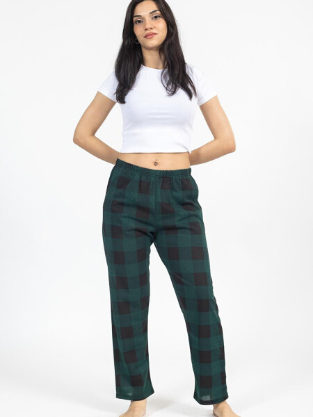 Checked Plaid Women's Sweatpants - 2