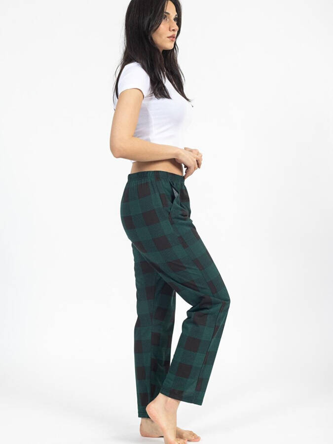 Checked Plaid Women's Sweatpants - 3