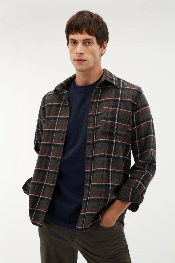 Checked, Regular Fit Shirt - 4