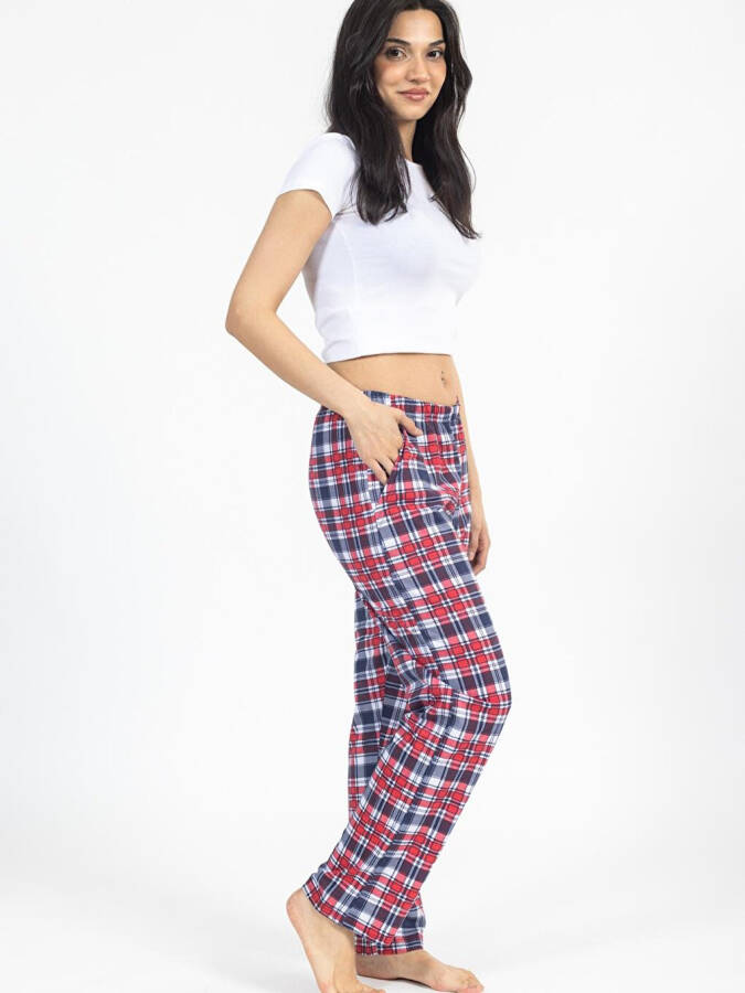 Checkered Plaid Women's Sweatpants - 2