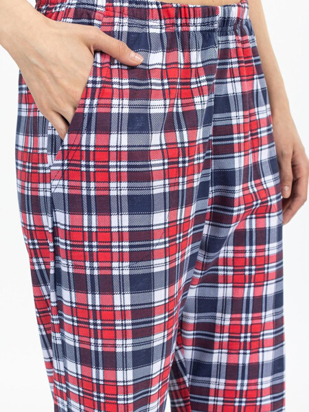 Checkered Plaid Women's Sweatpants - 4