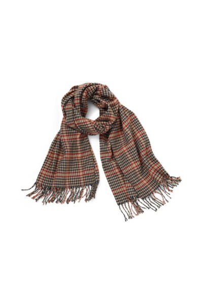 Checkered Woven Scarf - 2