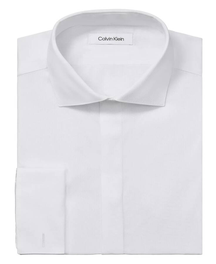 Cheksiz Rang, Erkaklar Slim Fit Ko'ylak WHITE - 3