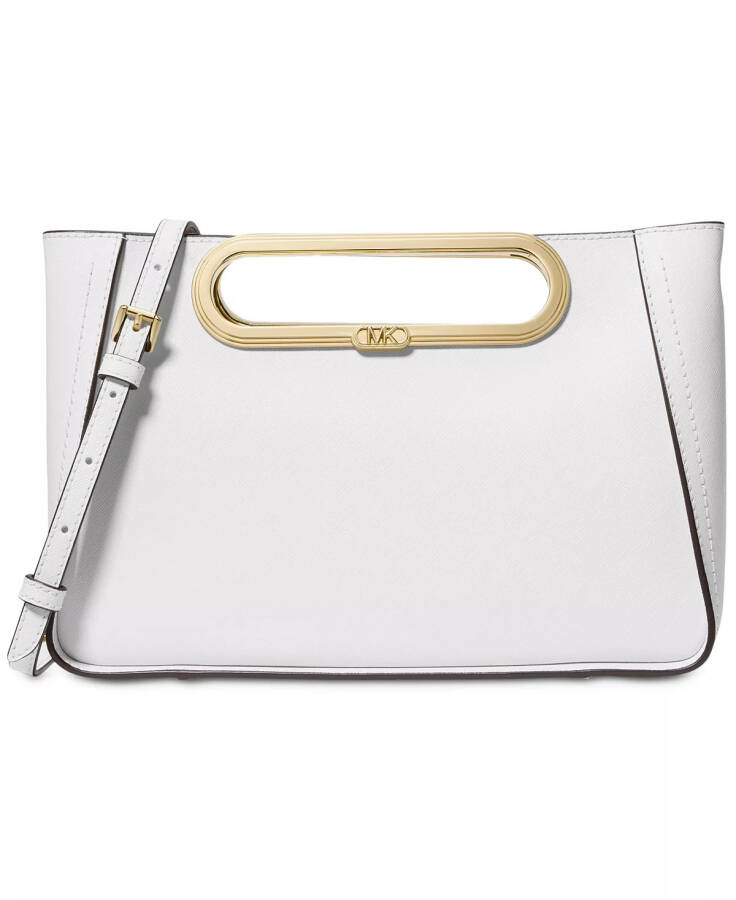 Chelsea Large Leather Convertible Clutch Optic White - 5