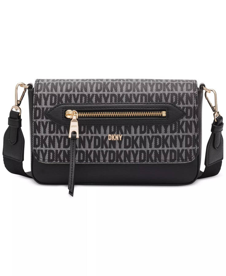 Chelsea Monogram Small Flap Crossbody Black Logo/blk - 1