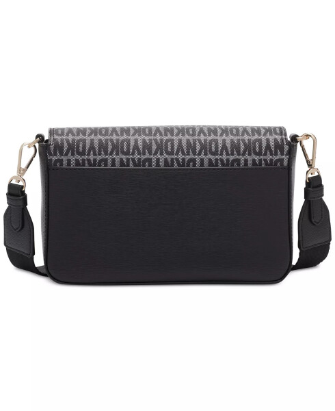 Chelsea Monogram Small Flap Crossbody Black Logo/blk - 5