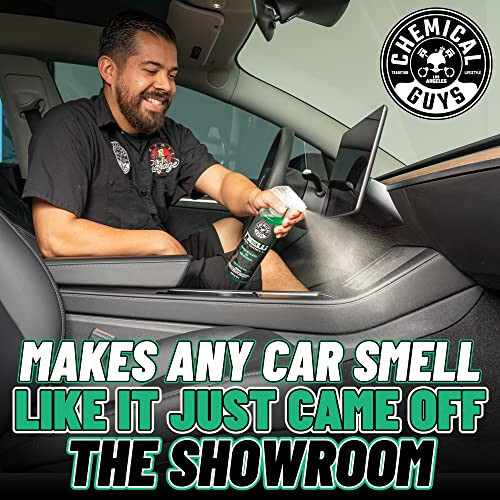 Chemical Guys AIR_101_16 New Car Smell Premium Air Freshener and Odor Eliminator, Long-Lasting Scent, Great for Cars, Trucks, SUVs, RVs & More, 16 fl oz - 4