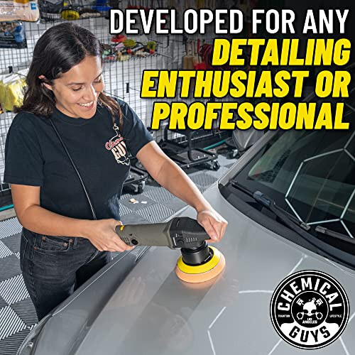 Chemical Guys BUF_503X TORQX Random Orbital Polisher, Pads, Polishes & Compounds Kit (Safe for Cars, Trucks, SUVs, & More) 700W, Orbit 8mm - 9 Items - 5