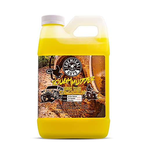 Chemical Guys CWS20264 Tough Mudder Foaming Truck, Off Road, ATV and RV Heavy Duty Wash Soap,(Works with Foam Cannons, Foam Guns or Bucket Washes), 64 fl oz (Half Gallon), Lemon Scent - 1