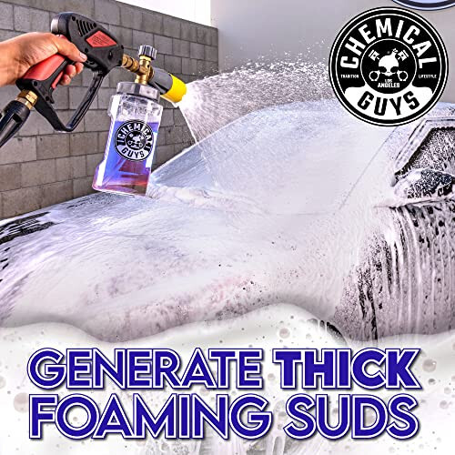 Chemical Guys CWS207 Extreme Bodywash & Wax Foaming Car Wash Soap, (Works with Foam Cannons/Guns or Bucket Washes) For Trucks, Motorcycles, RVs & More, 128 fl oz (1 Gallon), Grape Scent - 4