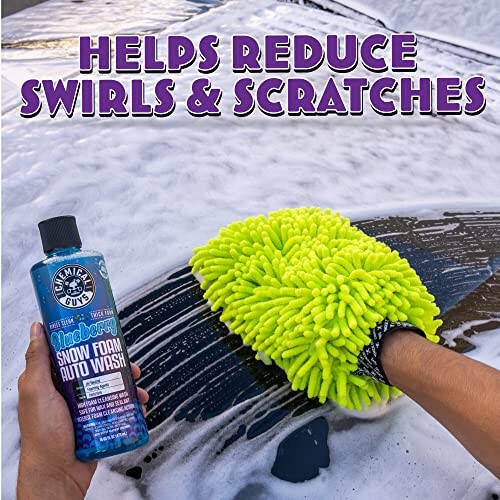 Chemical Guys CWS21616 Blueberry Snow Foam Car Wash Soap (Works with Foam Cannons, Foam Guns or Bucket Washes), Safe for Cars, Trucks, SUVs, Jeeps, Motorcycles, RVs & More, 16 fl. Oz - 5