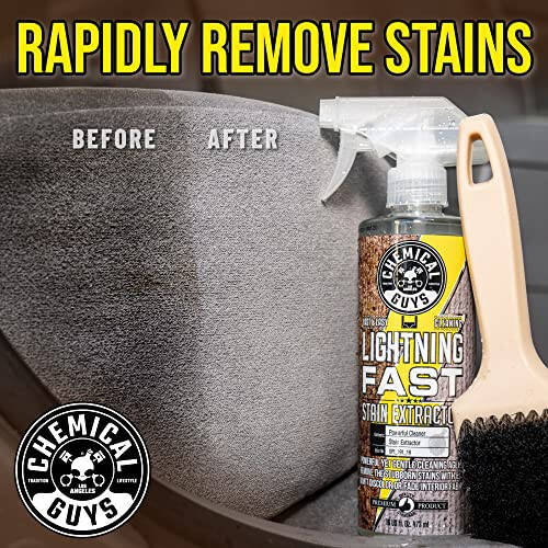 Chemical Guys SPI_191_16 Lightning Fast Carpet and Upholstery Stain Extractor, (Fabric, Upholstery, & Carpet), Safe for Cars, Home, Office, Furniture & More, 16 fl oz, Fresh Scent - 3