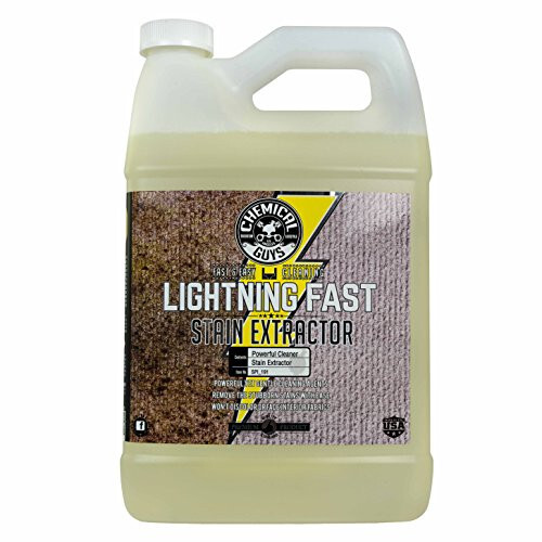 Chemical Guys SPI_191 Lightning Fast Carpet and Upholstery Stain Extractor,(Fabric, Upholstery, & Carpet), Safe for Cars, Home, Office, Furniture & More, 128 fl oz (1 Gallon), Fresh Scent - 1