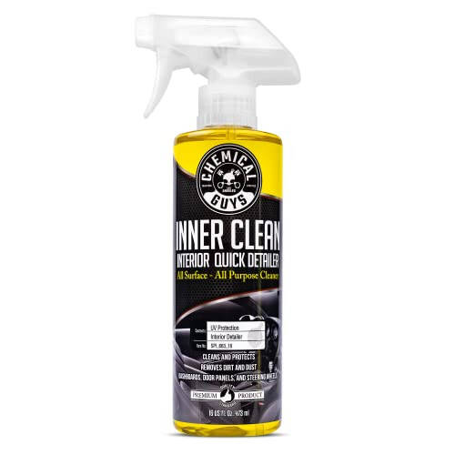 Chemical Guys SPI_663_16 InnerClean Quick Detailer with Pineapple Scent, High Performance Interior and Dashboard Cleaner, Dust Repellent, Easy to Use Non Greasy Formula, 16 fl oz - 1