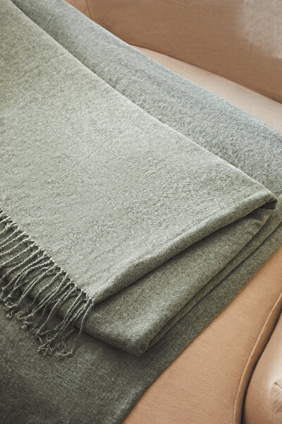 Chenille Blanket - Blue Green - 8