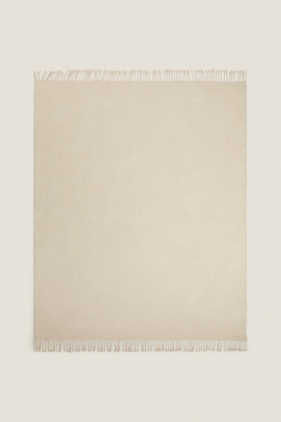 Chenille Blanket-Light Beige - 15