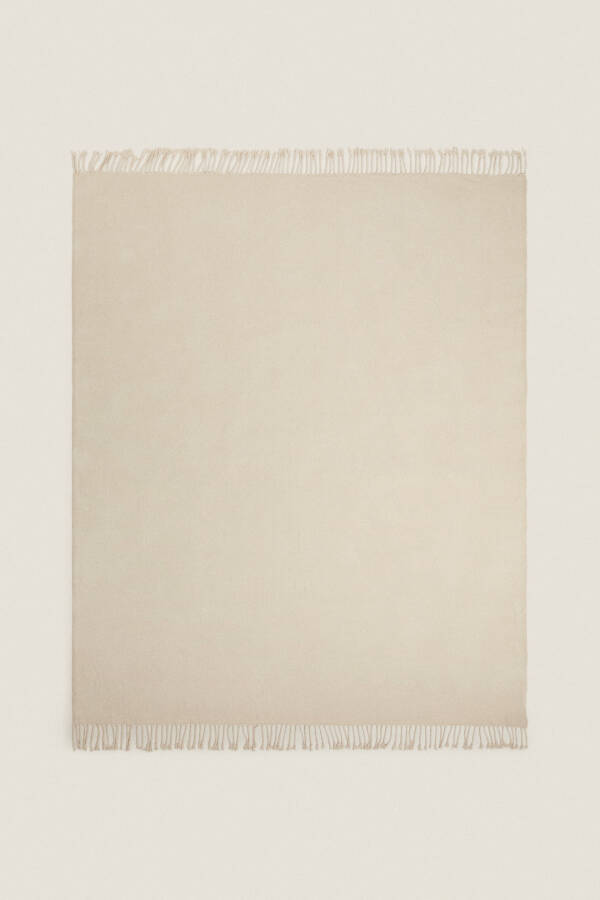 Chenille Blanket-Light Beige - 15