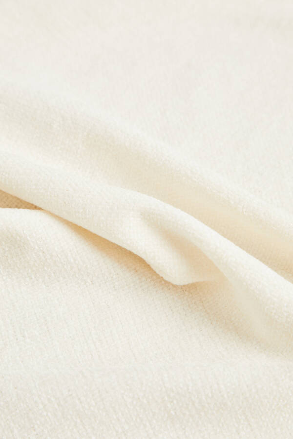 Chenille Blanket - Medium - Ecru - 12