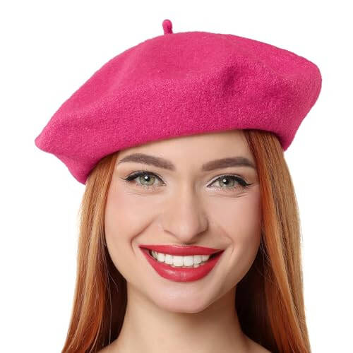 Chic French Beret Hats for Women Girls, Classic Wool Berets Lady Painters Hat - 1