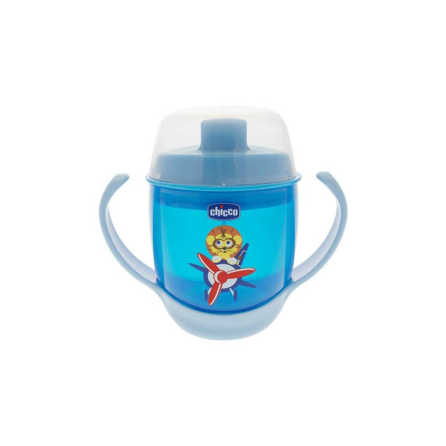 Chicco Chaqaloq Oziq-ovqat Stakani 180 ml 12+ Oy Mavi - 1