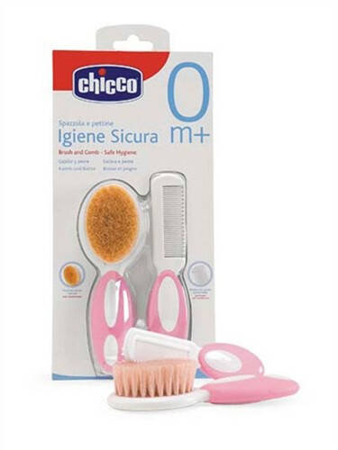 Chicco Comb & Brush Set (Pink) 8058664011926 - 4