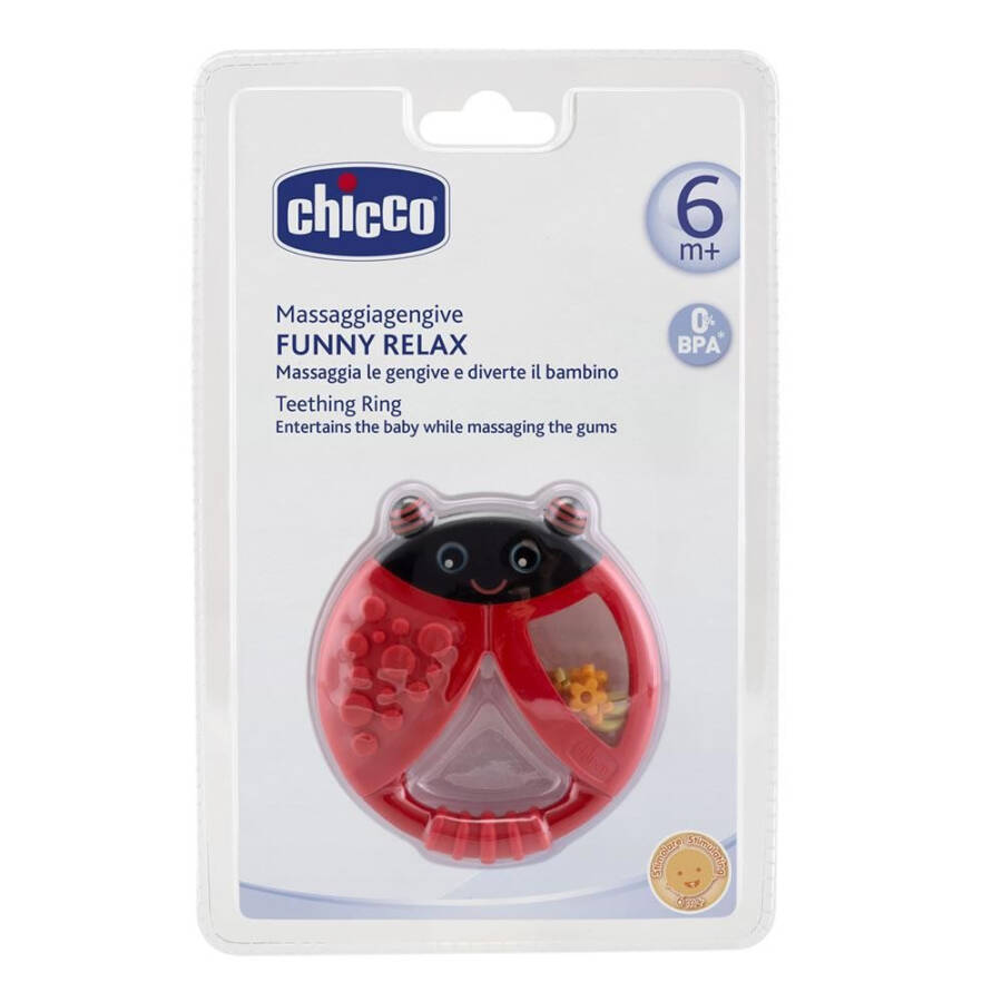 Chicco Funny Relax Teether - Ladybug - 6