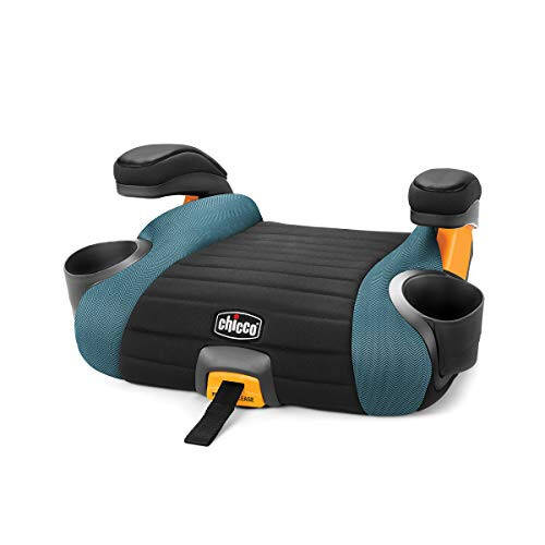 Chicco GoFit® Plus orqasiz kuchaytirgich avtomobil o'rindig'i, LATCH biriktiruvchisi va tez chiqariladigan LATCH bilan, avtomobil uchun sayohat kuchaytirgich o'rindig'i, 40-110 funt bolalar uchun ko'chma avtomobil kuchaytirgich o'rindig'i | Oqim/Ko'k - 1