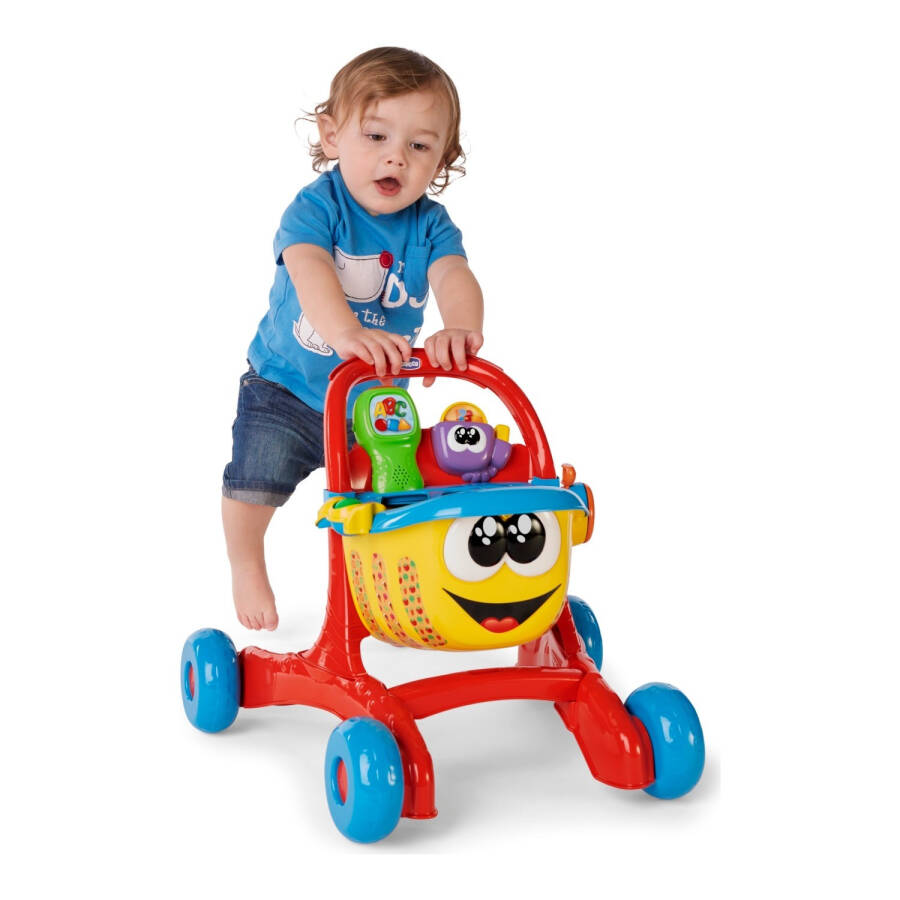 Chicco Happy Shopping First Steps Walker - 4-in-1 English + Turkish Activity - 11