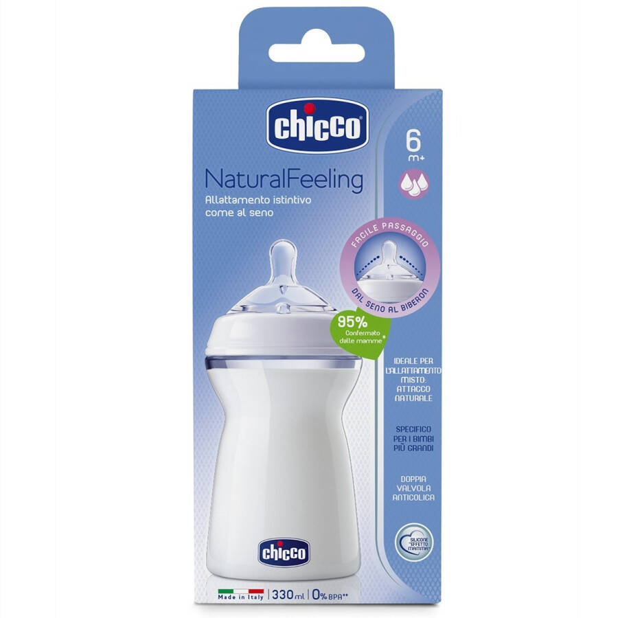 Chicco NaturalFeeling Biberon 6 Ay+ 330 ML - 1