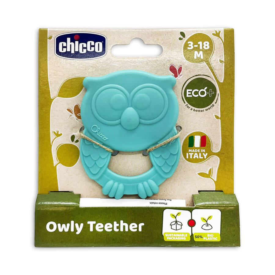 Chicco Owly Diş Kaşıyıcı 3-18 Ay - Mavi - 5