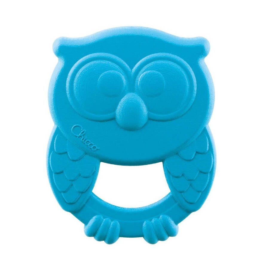 Chicco Owly Teether 3-18 Months - Blue - 6