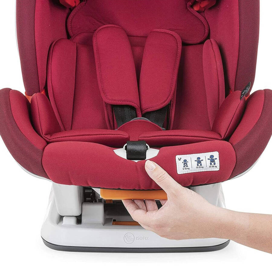 Chicco Youniverse Fix 1 2 3 Car Seat (9 - 36 kg) - Red - 6