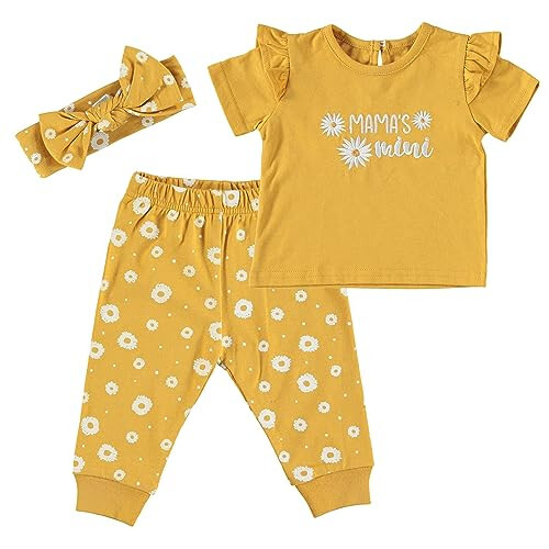 Chick Pea Baby Girl Clothes Newborn Jogger Layette Set - 2