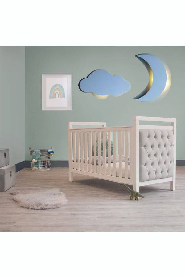 Children's-Baby Room Decorative Cloud and Moon Led Lighting Set 1 - 2