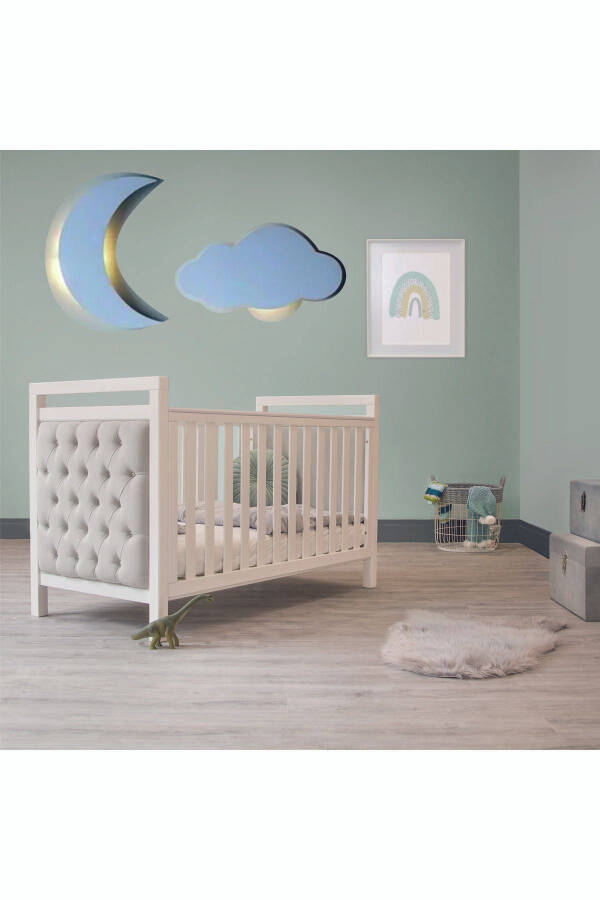 Children's-Baby Room Decorative Cloud and Moon Led Lighting Set 1 - 4