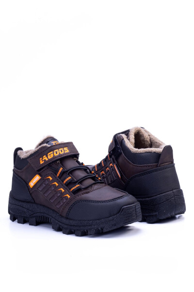 Children's Boots L04 - Black Orange - 2