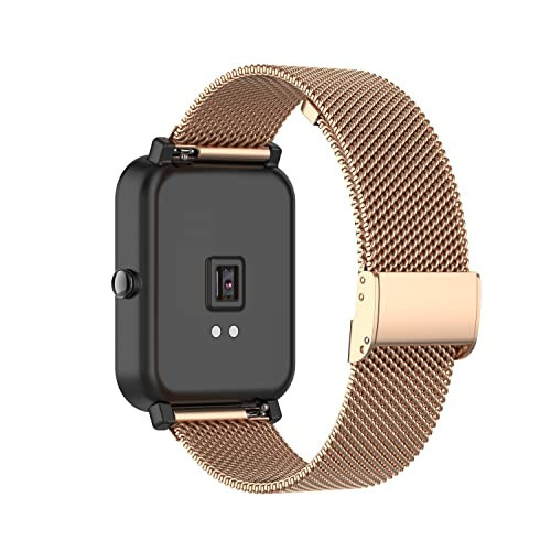 Chofit Metal Mesh Stainless Steel Loop Compatible with SOUYIE P99 Watch Band for Women&Men Wristbands Bracelet Adjustable Band Strap Replacement Bands for SOUYIE P99 Smartwatch - 1