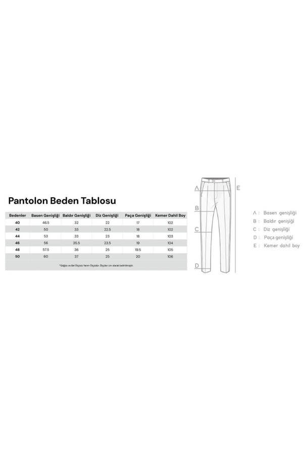 Çift Pileli Erkek Pantolon - Şık ve Rahat Tasarım - 10