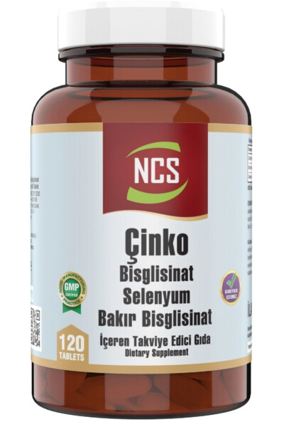 Çinko Bisglisinat & Bakır Selenyum 120 Tablet Zinc - 1