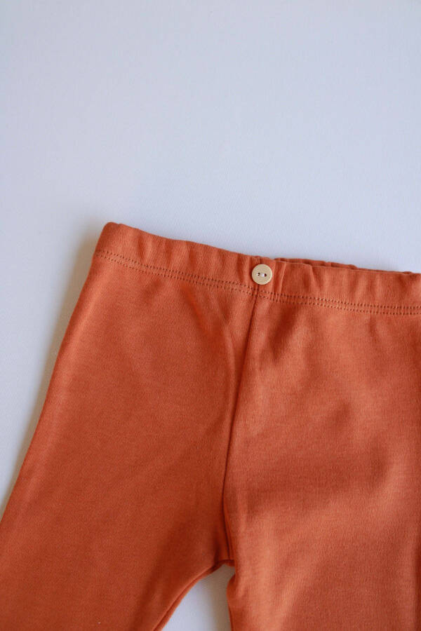 Cinnamon Cotton Baby Leggings - 2