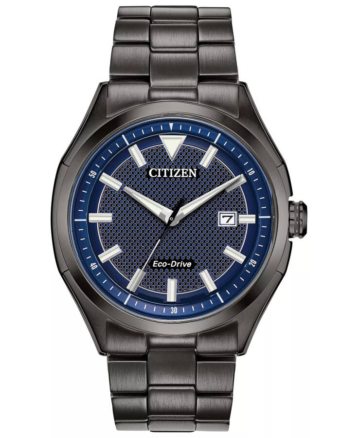 Citizen Eco-Drive Erkek WDR Siyah Paslanmaz Çelik Bilezik Saat 41mm Siyah - 1