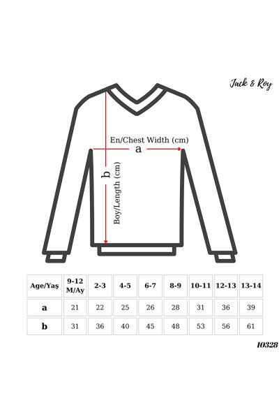 Çizgili Bisiklet Yaka Kız Çocuk Sweatshirt - 4