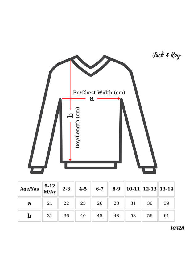 Çizgili Bisiklet Yaka Kız Çocuk Sweatshirt - 4